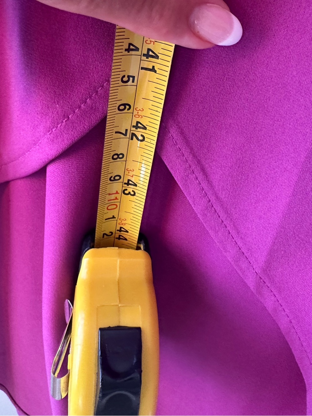 Lane Bryant Magenta Faux-Wrap High-Low Midi Dress - Picture 6 of 15